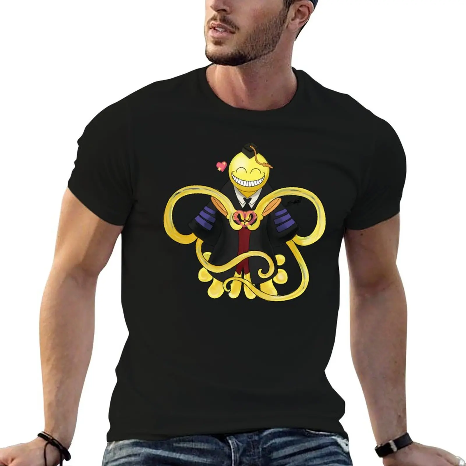 

Solasta Art: KOROSENSEI T-Shirt summer top blue archive customs design your own black t shirts for men