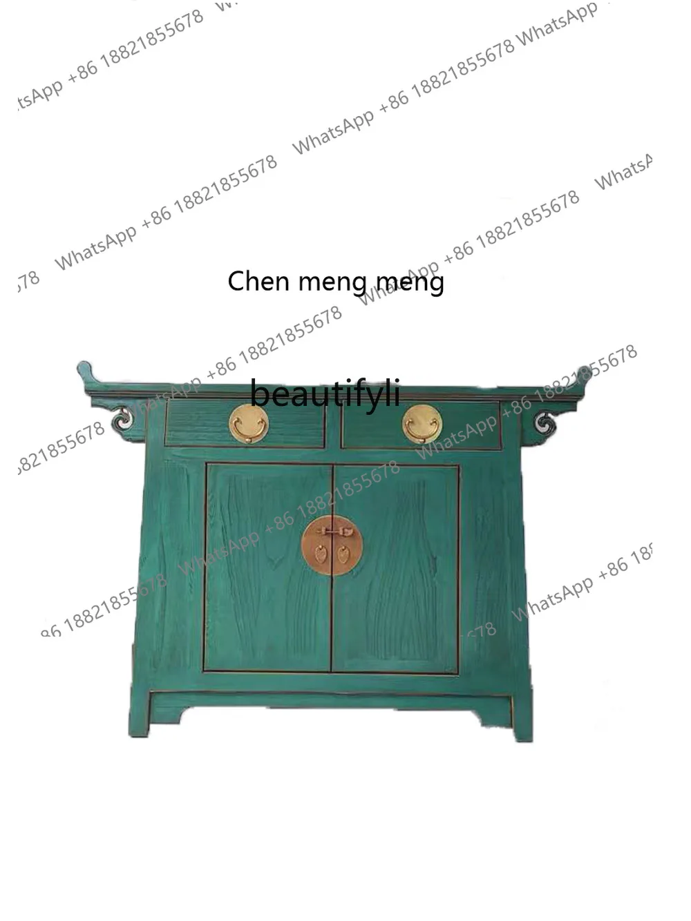 

Neoclassical antique dining edge roll head fashion shoe cabinet solid wood porch cabinet foyer cabinet