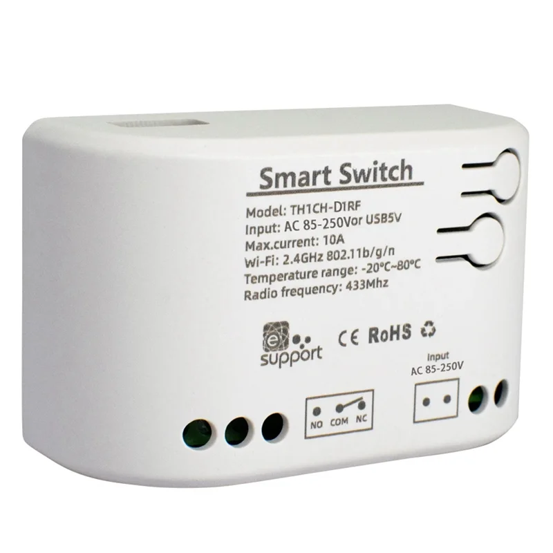 ABRB-Wifi Inteligente Temperatura Umidade Sensor Monitor Interruptor Casa Inteligente Ewelink APP Controle