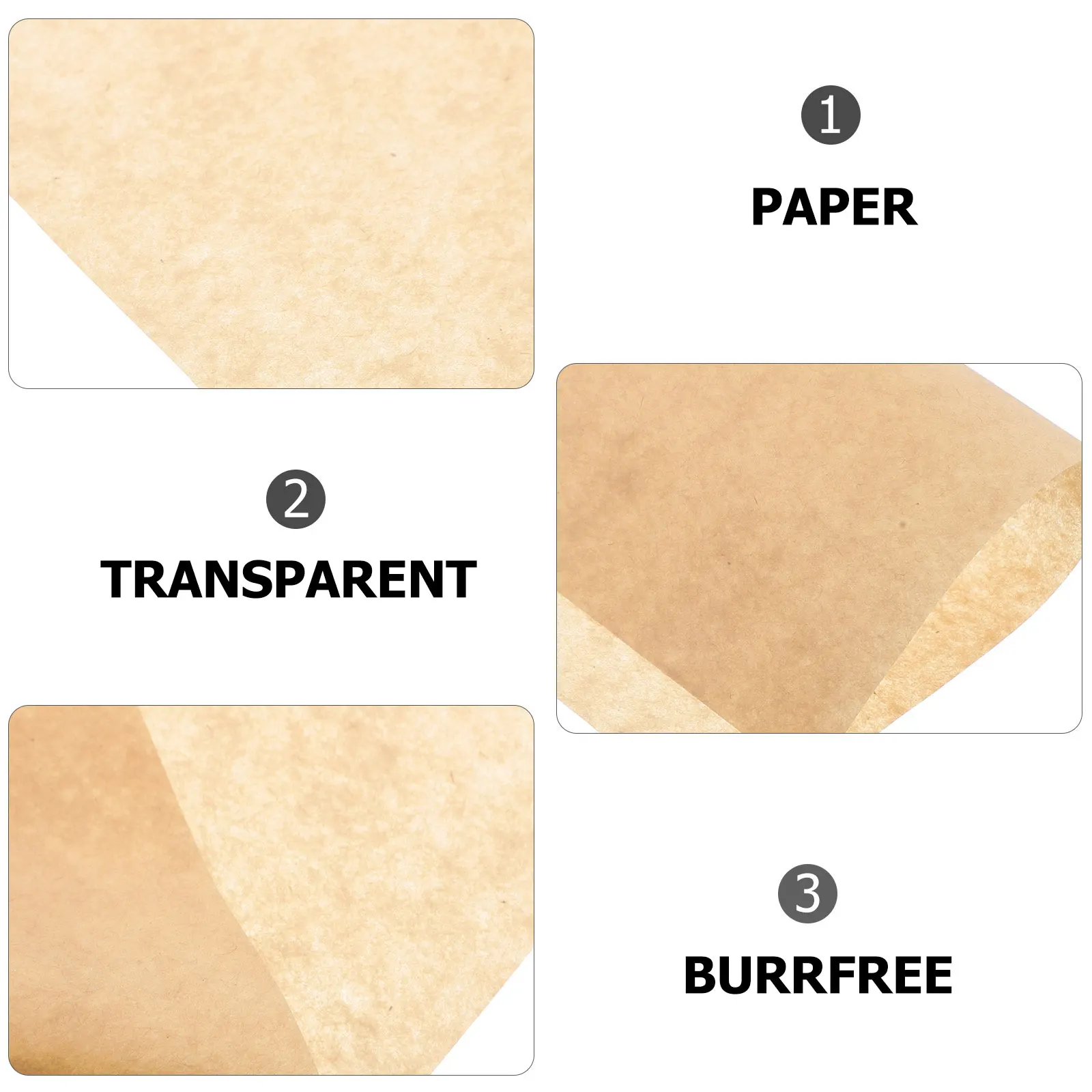 

500 Sheets Absorbing Paper 20x20cm Food Grade Disposable Baking Pan Snack Party Supplies Mat Wrapping Kitchen Supplies