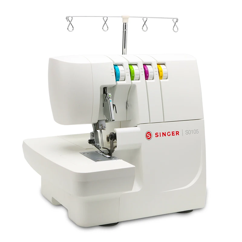 Singer Overlock Sewing machine S0105 Edging Portable Heavyduty With Pedal Household Electric 2/3/4 Thread