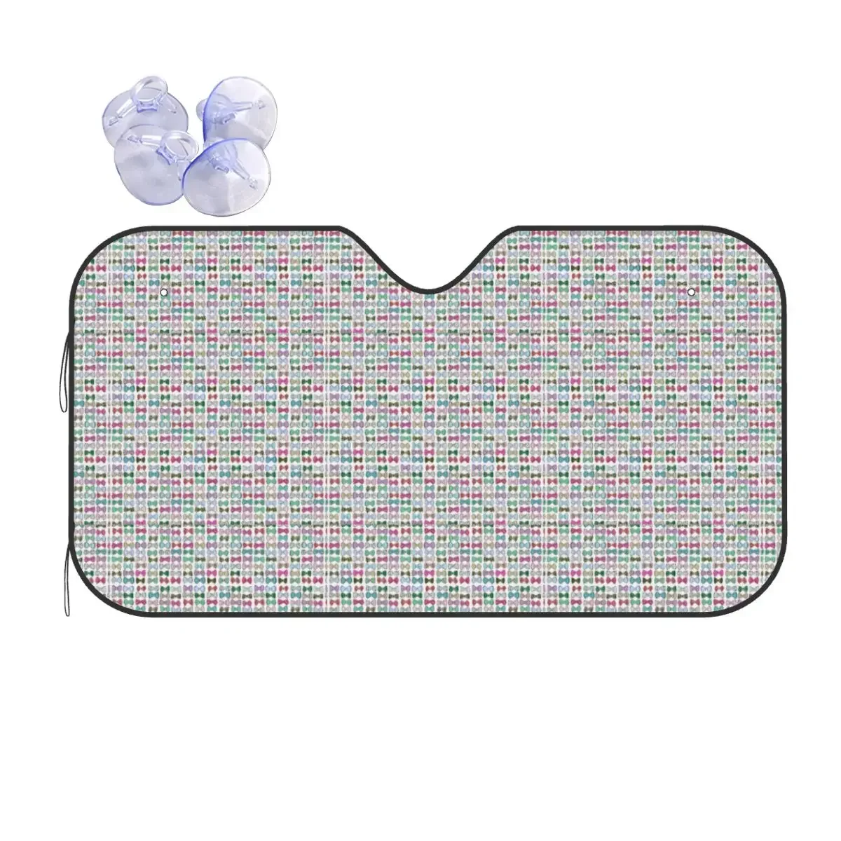 

Bow Butterfly Plaid Universal Sunsha Windscreen 70x130cm Aluminium Foil Car Window Windscreen Cover Car-covers