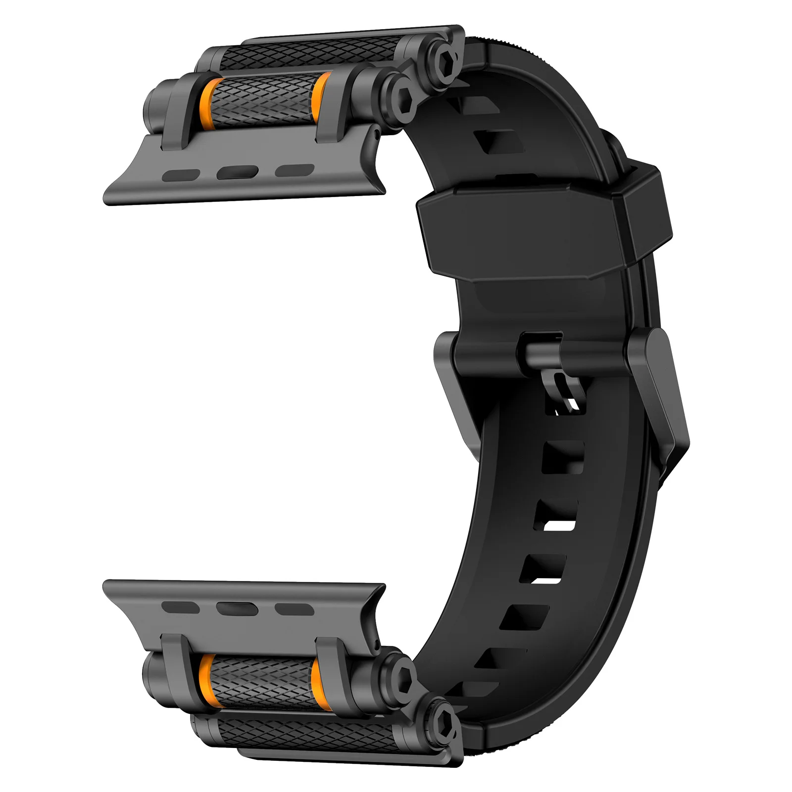 Rugged Metal+Rubber Strap For Apple Watch Ultra 4 3 2 Bands 49mm Correa Bracelet iWatch Ultra 4 3 2 Series 49mm Band Accessories