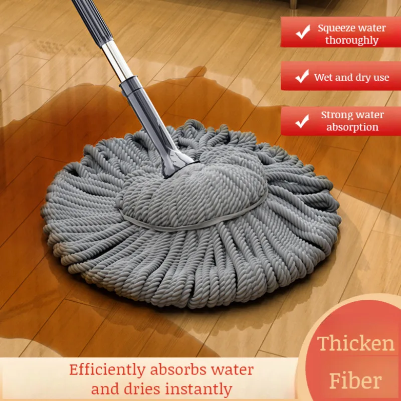 

Household retractable thickened mop lazy mopping handfree rotating floor net mopping cloth