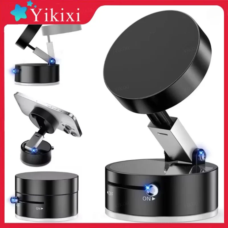 

Suction Car Phone Mount for All Phones Double Sided Magnetic Vacuum Suction Phone Mount Holder for Car Screen Mirror Glass