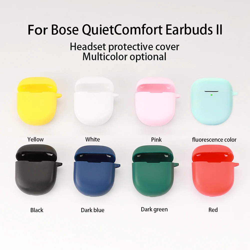 Case For Bose QuietComfort Earbuds II rotective Sleeve Soft Silicone Full Cover Case Wireless Anti Scratch Earphones Cover