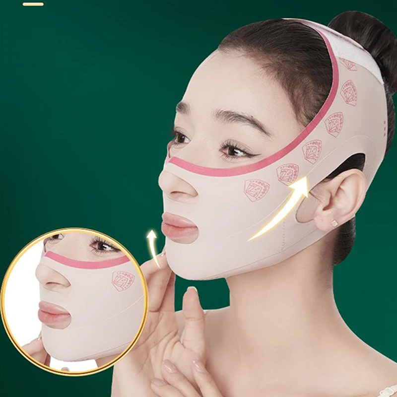 Face V Shaper Facial Slimming Bandage Relaxation Lift Up Belt Shape Lift Reduce Double Chin Face Thinning Band Massage