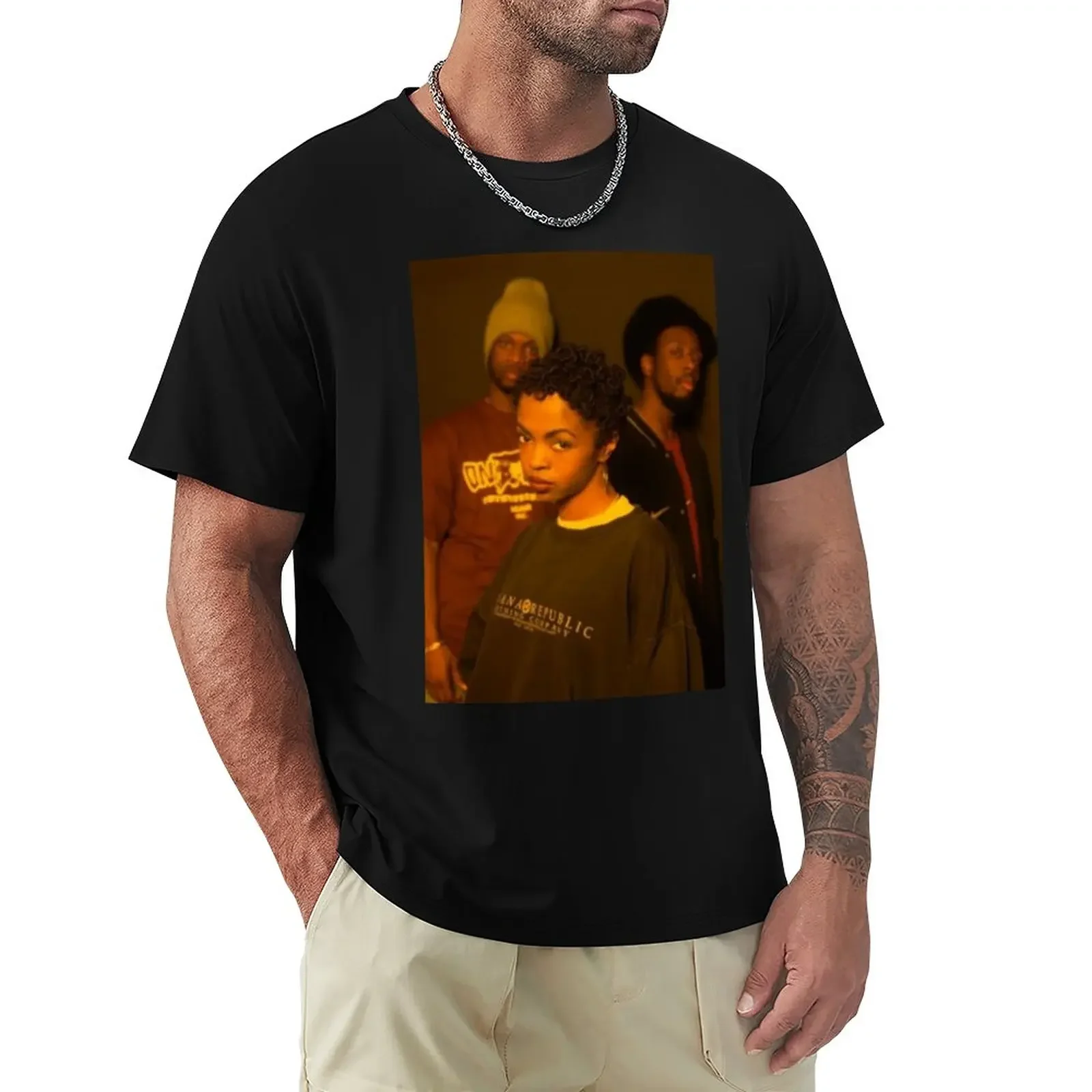 The Fugees T-Shirt hippie clothes T-shirt short mens funny t shirts