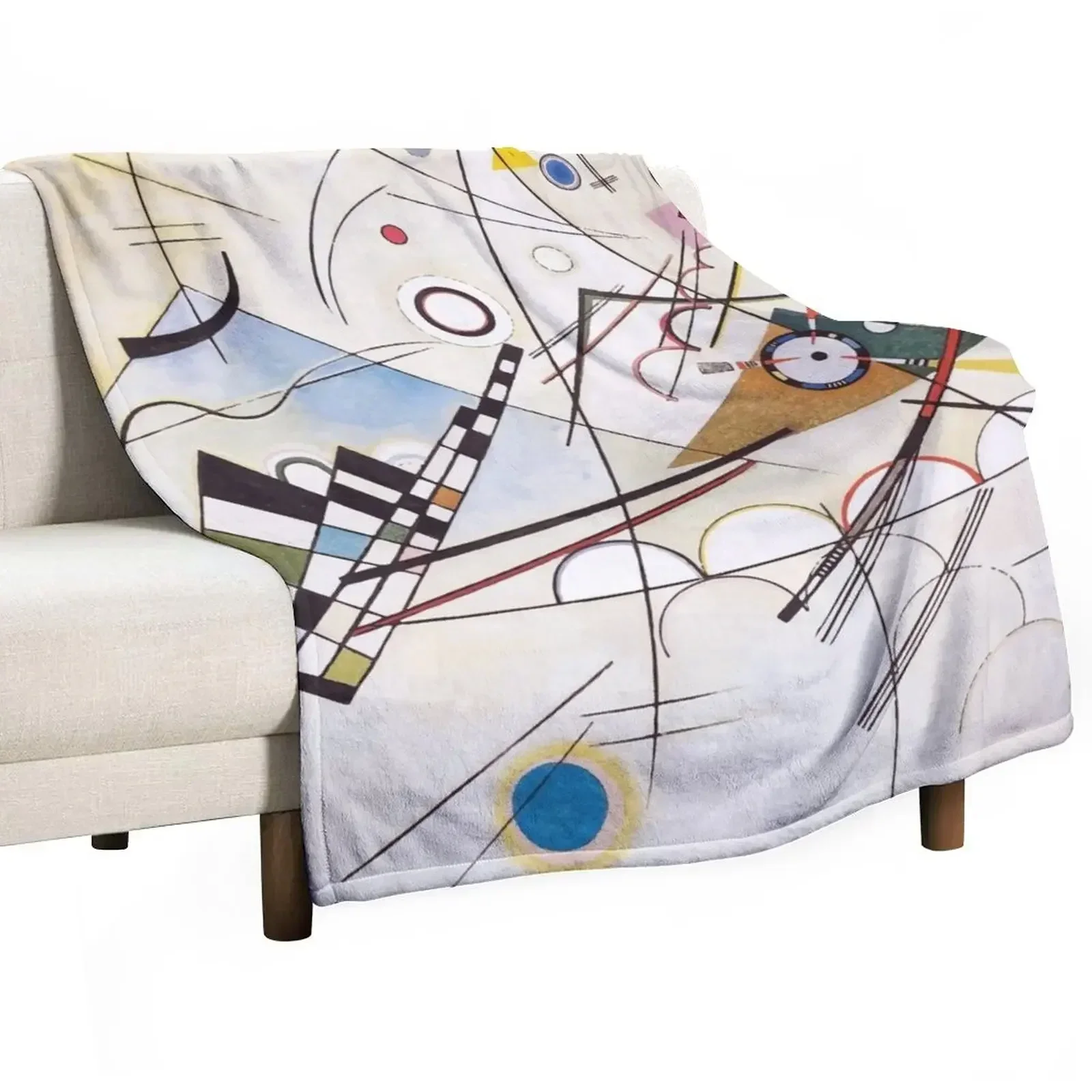 Wassily Kandinsky | Composition VIII Throw Blanket Hairys warm for winter Soft Plaid Large Luxury Designer Travel Blankets
