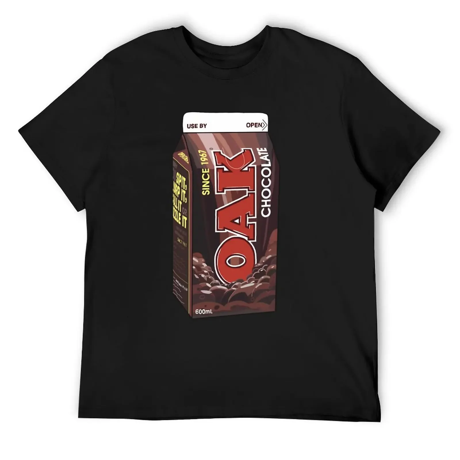 oak choccy milk T-Shirt plain new edition anime stuff tops funny t shirts for men