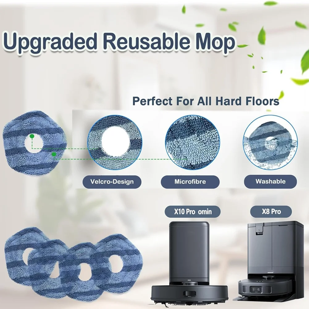 HOT For Eufy X10 Pro Omni Series Robot Vacuums Replacement Parts Main Side Brush Hepa Filter Mop Cloth Accessories Kit