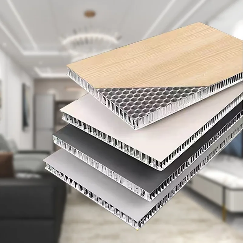Customized 4mm 6mm 8mm All Aluminum Honeycomb Ceiling Wall Panels Fire Resistant Soundproof Thermal Insulation