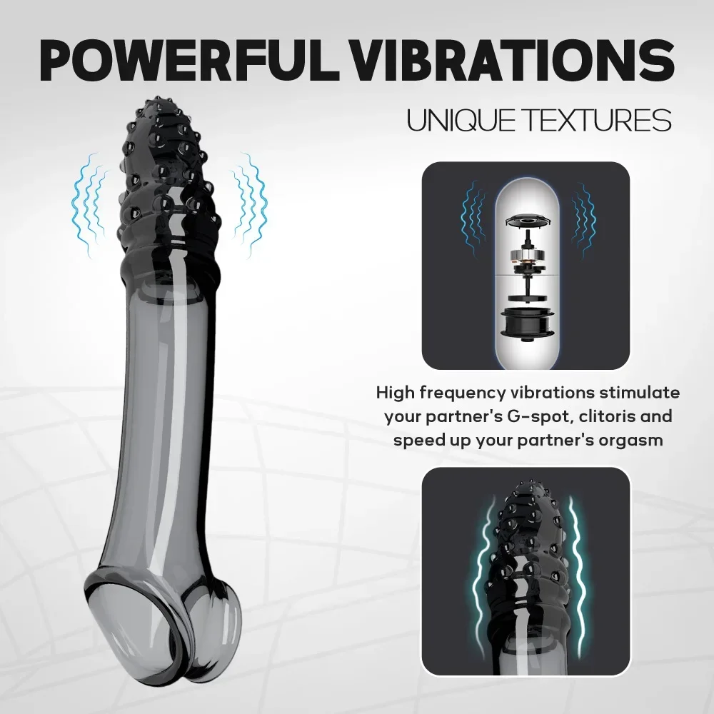 22cm Penis Sleeve Extensions Condom Male Enlargement Delay Vibrators Massager Cock Ring Vibrating Penis Cover Sex Toys For Men