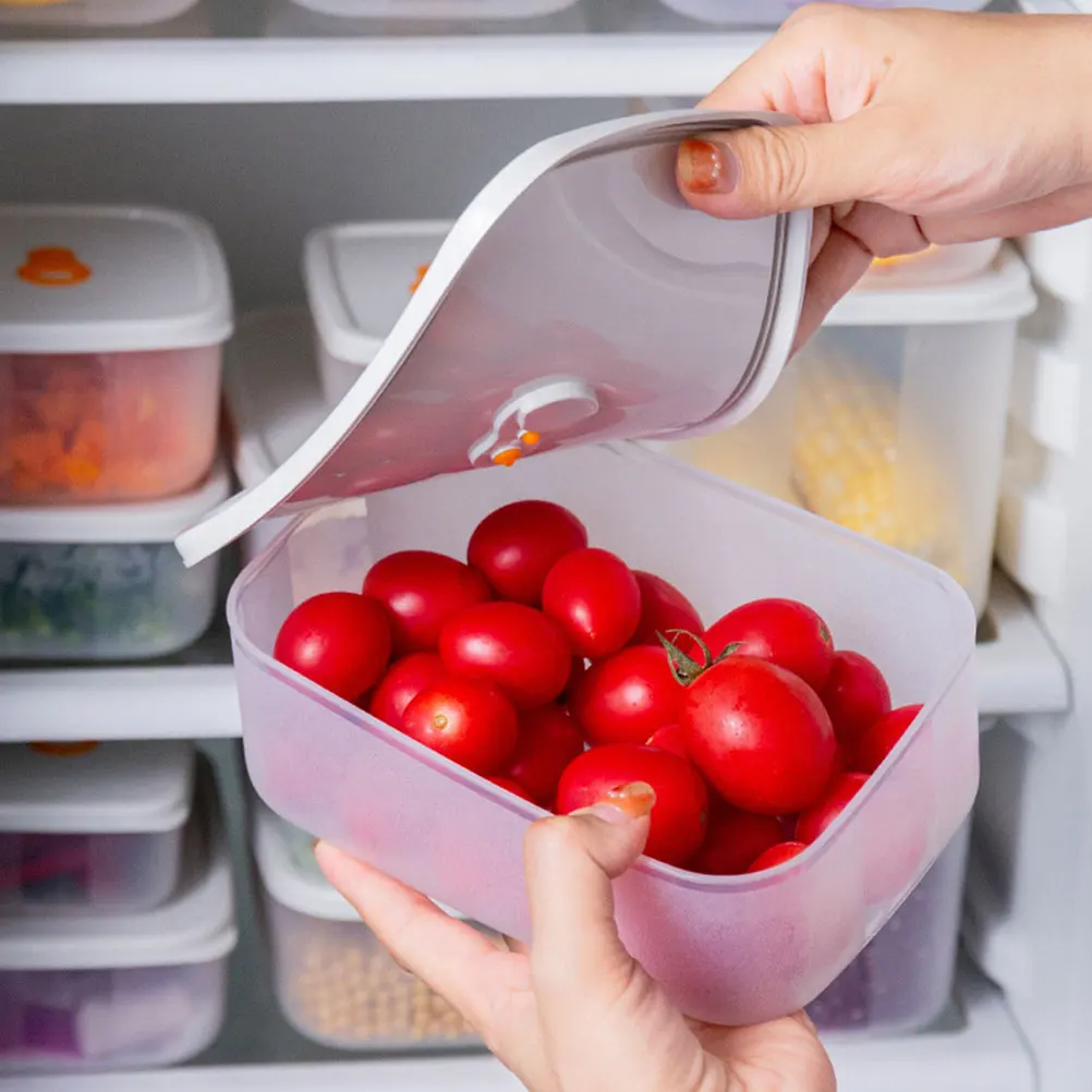 

3 Pcs Food Storage Containers Set Freezer Safe Reusable Plastic Boxes Snack Fruit Keeper Airtight Baby Food Container
