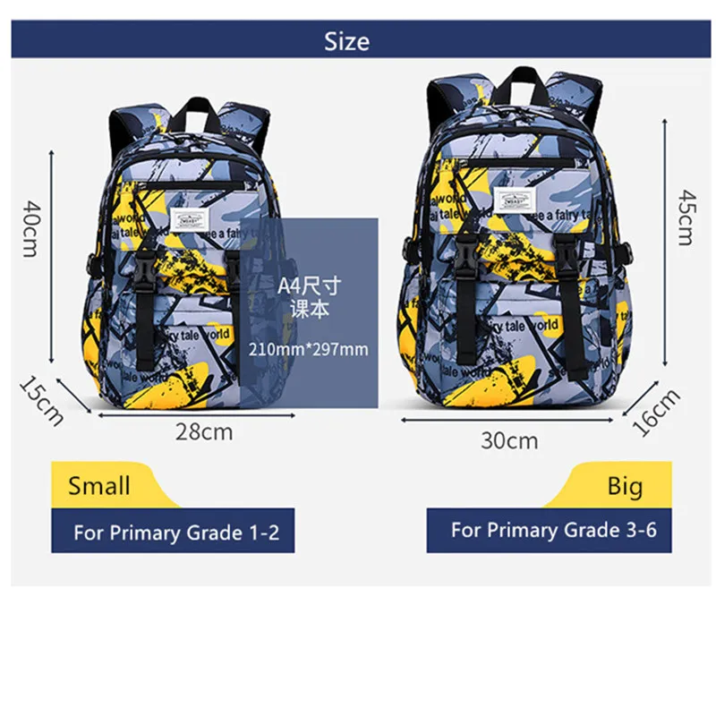 primary school bags for boys lightweight backpack large capacity bookbag waterproof backpack elementary student bagpack mochila