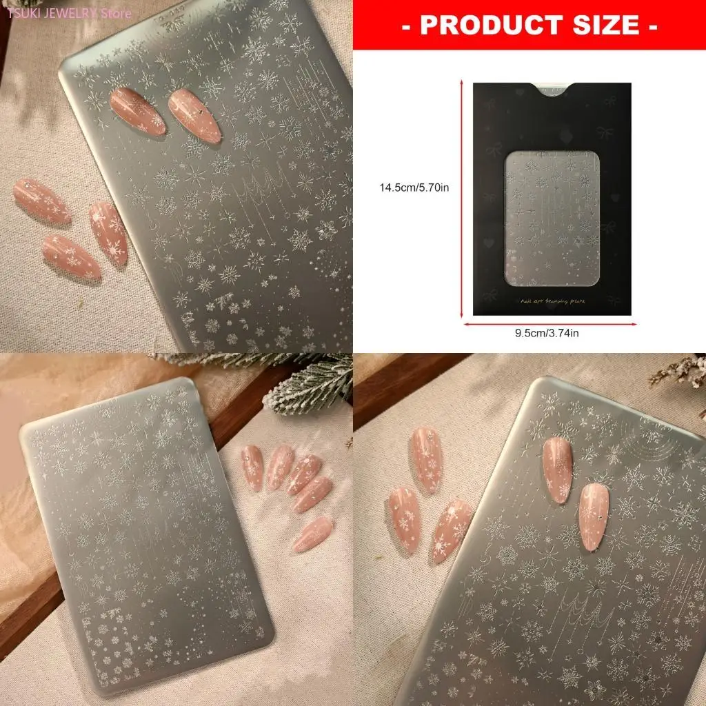 62KE Stylish Patterns Art Stamping Plate Tool Stainless Steel Mould For Crafts