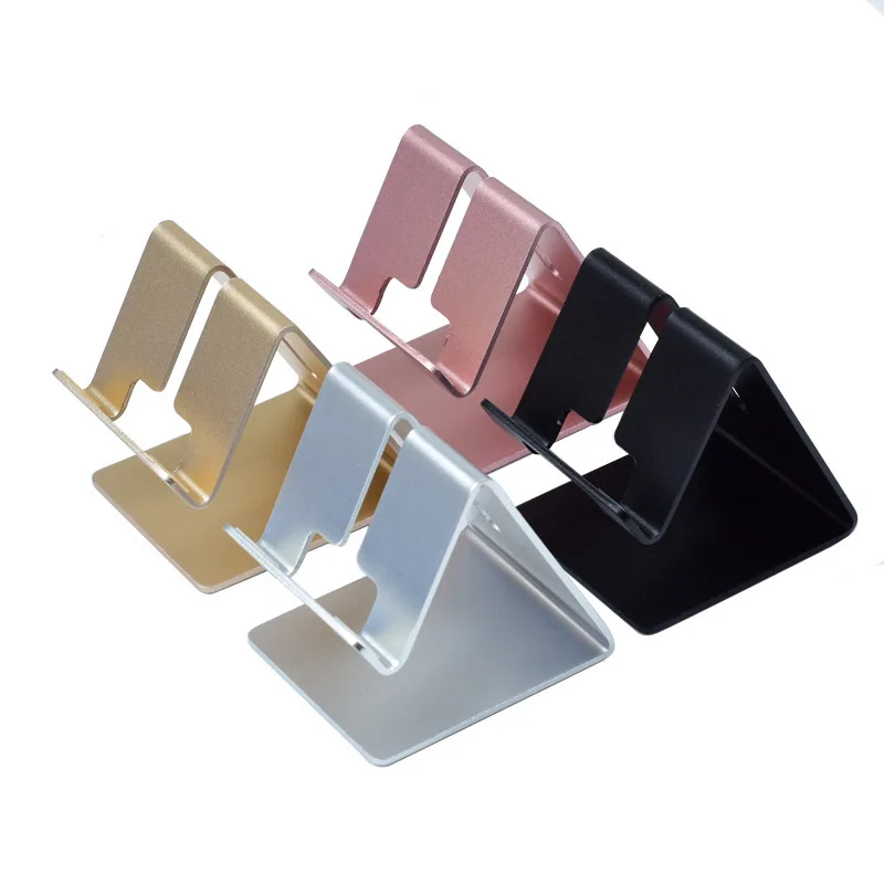 1pc Luxury Metal Cellphone Holder Aluminum Alloy Mobile Tablet Stand Holder Support Rack Business Cards Display Holder Rack