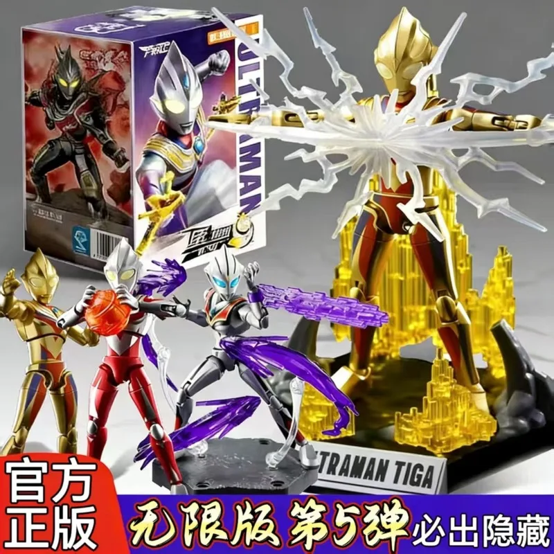 

Keeppley Building Blocks Ultraman Zero Figure Shining Tiga Assembly Model Educational Toy Blind Box Collectible Gift for Boys