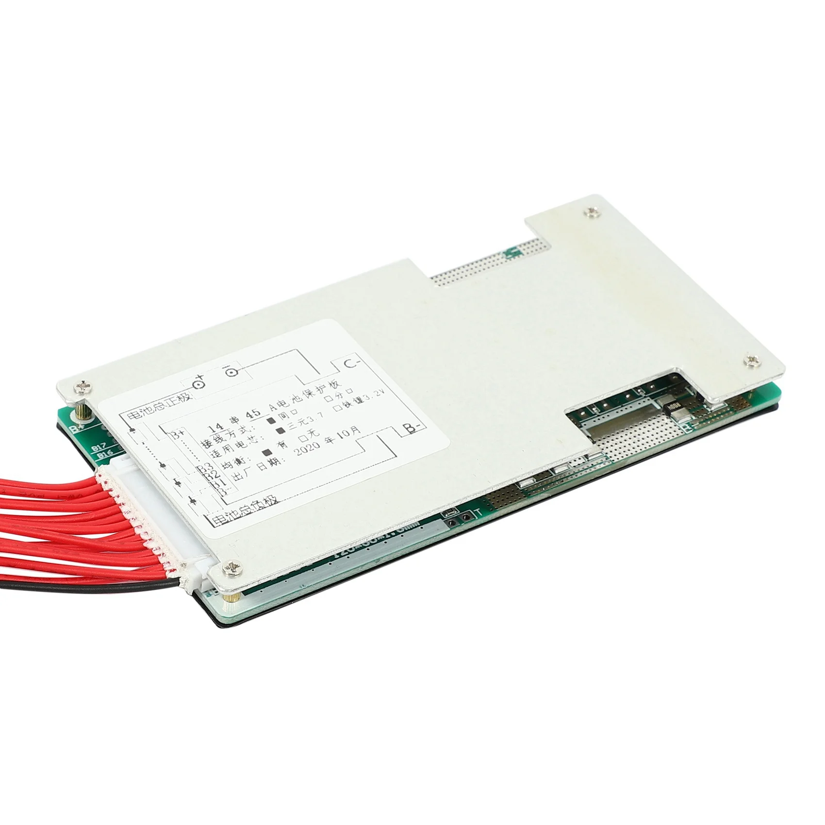 B49C48V 14S 45A Li-Ion Battery BMS PCB With Balance Suitable for Ebike Escooter