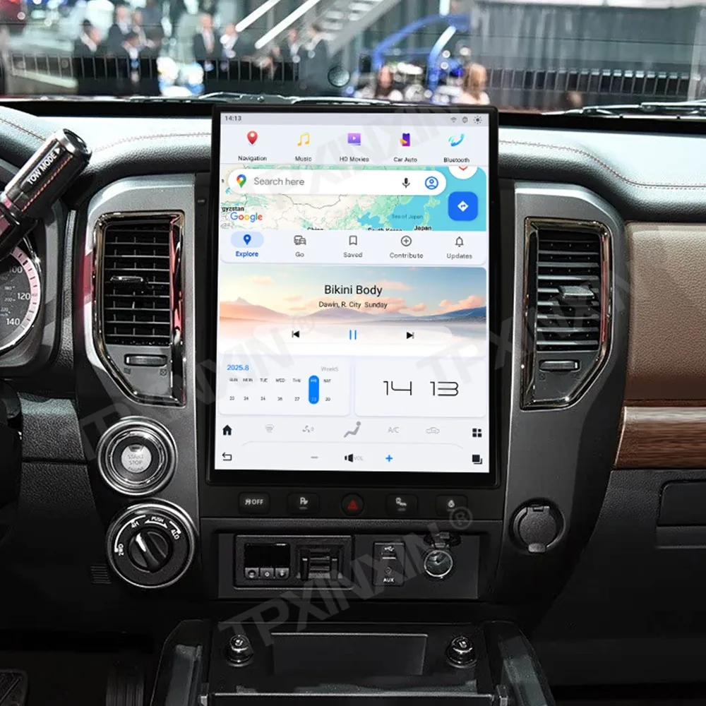 15.6 Inch Android 13 Auto Carplay 8+128G For Nissan Titan 2016-2019 Car Radio GPS Navigation Tape Recorder DSP Multimedia Player