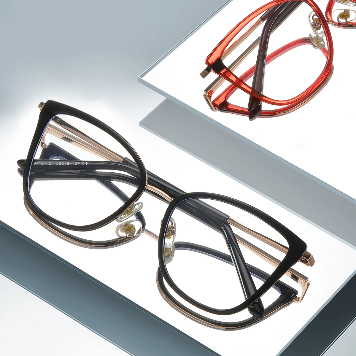 JMISUS модные квадратные очки по рецепту ацетатные очки с защитой от синего света/фотохромные очки бабочка близорукость оптические очки