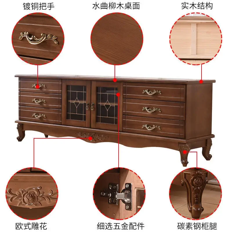 Solid wood TV cabinet, new   American storage locker