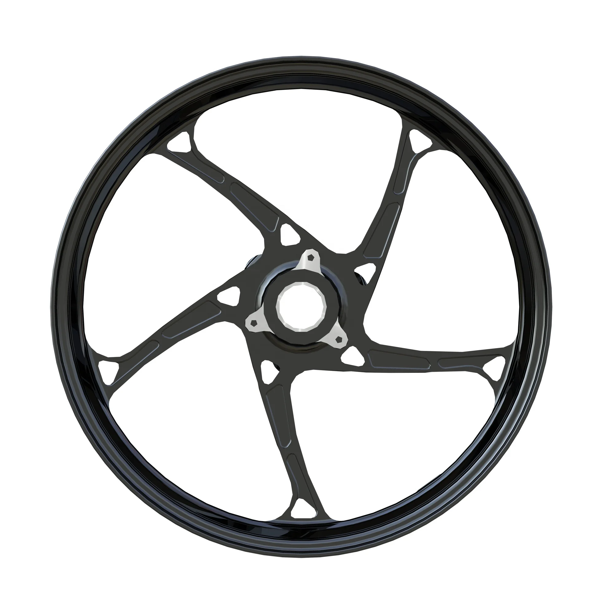 

Wholesale 17*3.5 17*6.0inch Alloy Wheels Black CNC Machine for Kawasaki Ninja ZX10R / Ninja H2