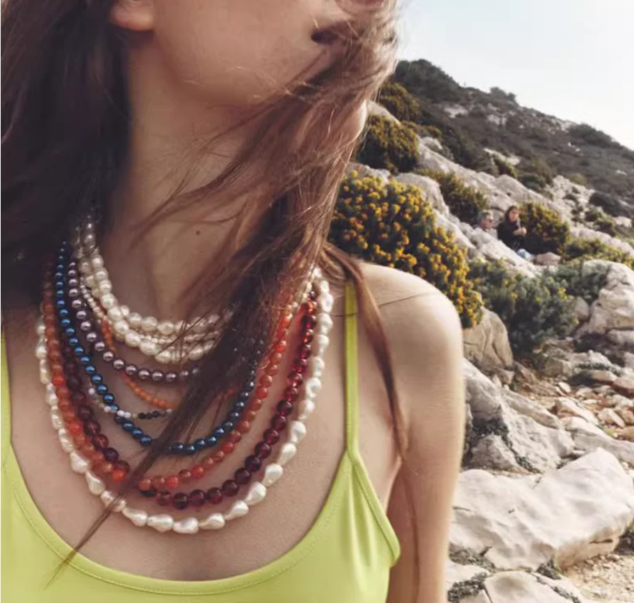 

Европейское и американское великолепное многослойное ожерелье из бисера в стиле барокко с искусственным жемчугом