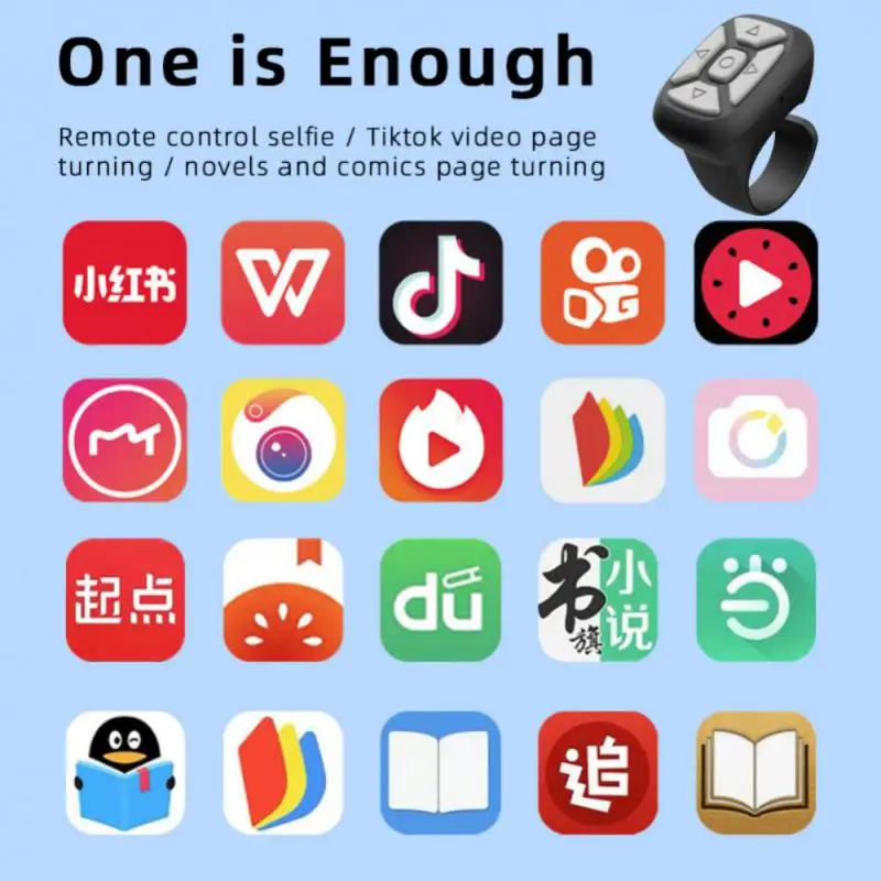 Control remoto Bluetooth Mini yema del dedo Botón multimedia inalámbrico Control remotoSmartphones/tabletas ﻿
