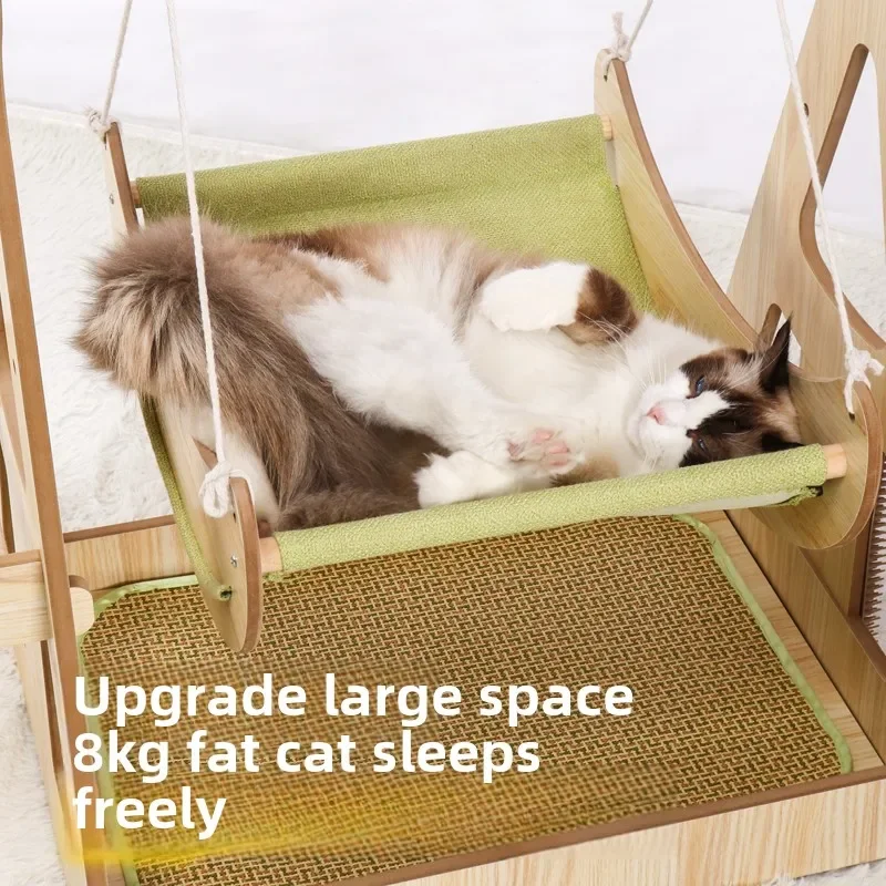 Pet recliner cat toy double cat litter vertical cradle