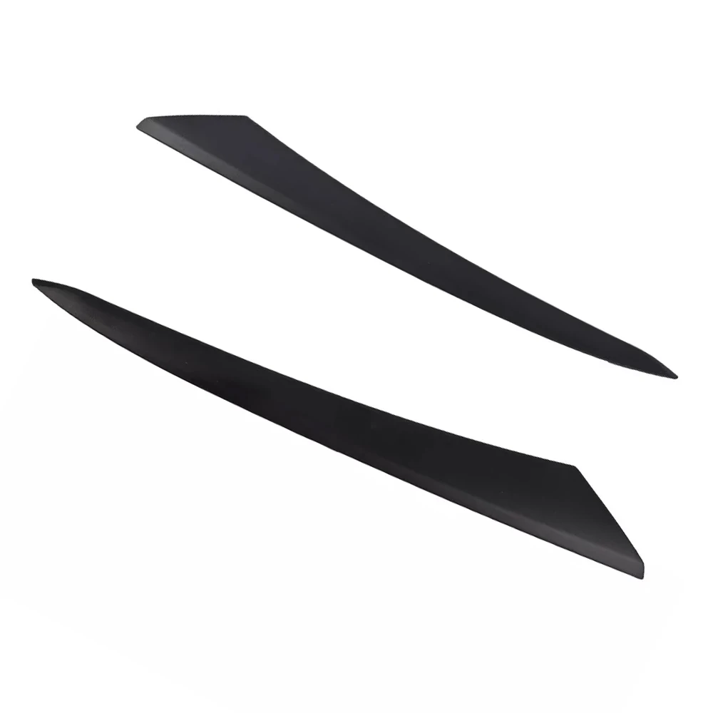 1 Pair Car Headlight Eyebrow Cover Trim Stickers Black For Honda Civic 2022 2023 Car Eyelids Lids decorative accessories