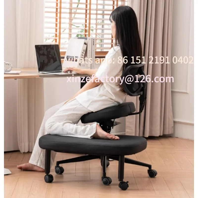 Customizable Cross-Leg Chair for Office, Meditation, Yoga - Adjustable Height with Waist Support