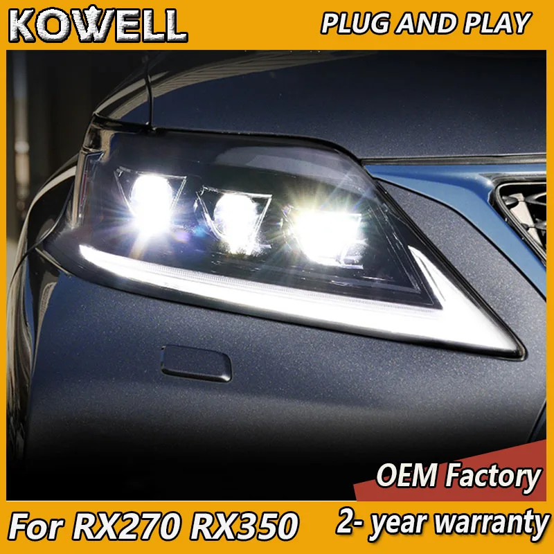 

Car Styling for Lexus RX Headlight 2009-2015 RX300 Head Light RX270 RX350 RX450 DRL Turn Signal Low High Beam Projector Lens