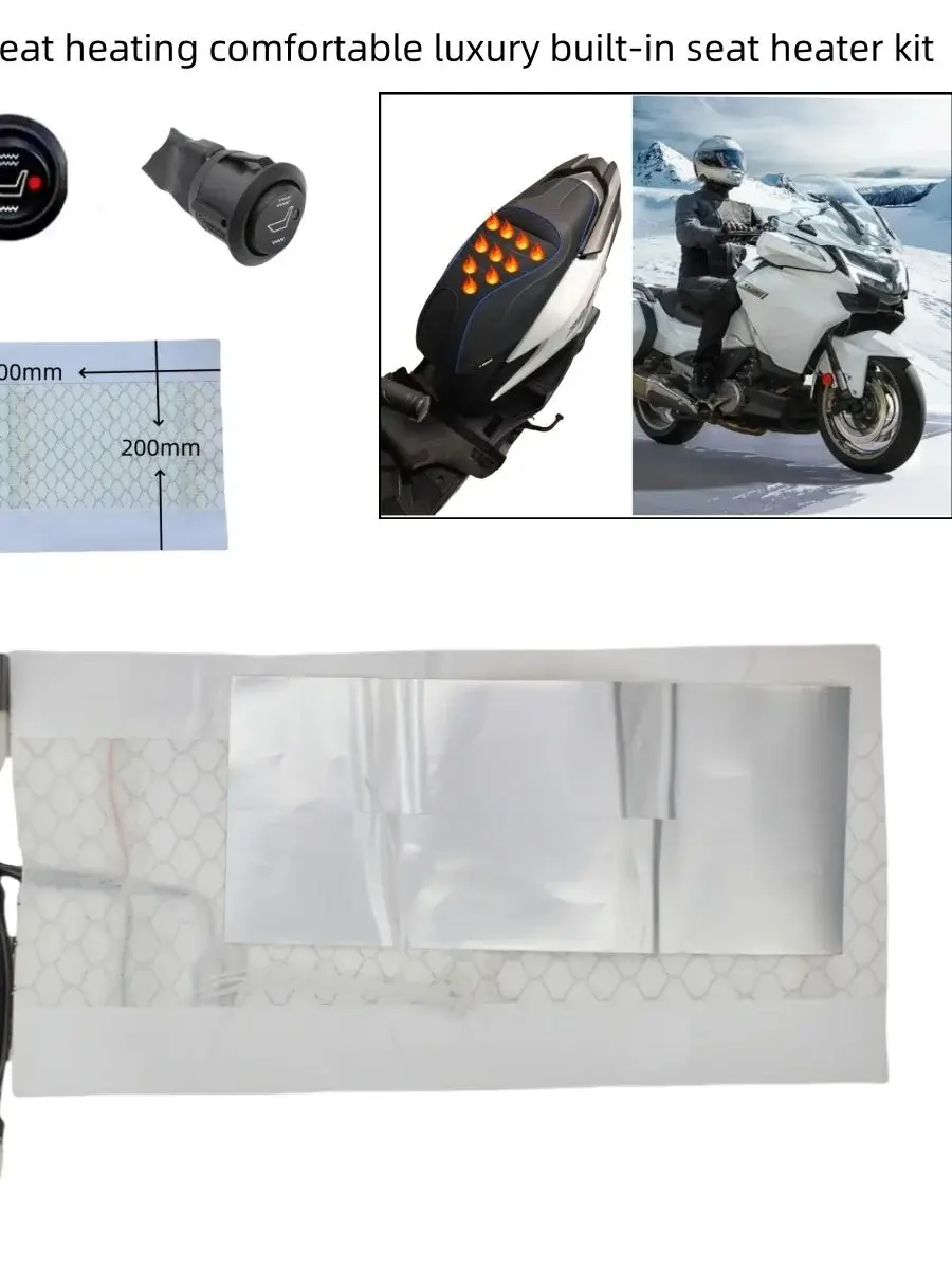 AliExpress JMANEYES Universal 12V Motorcycle Carbon Fiber Waterproof Seat Heating Pad Heater Round Switch High and Low  ATV UTV E-BIKE