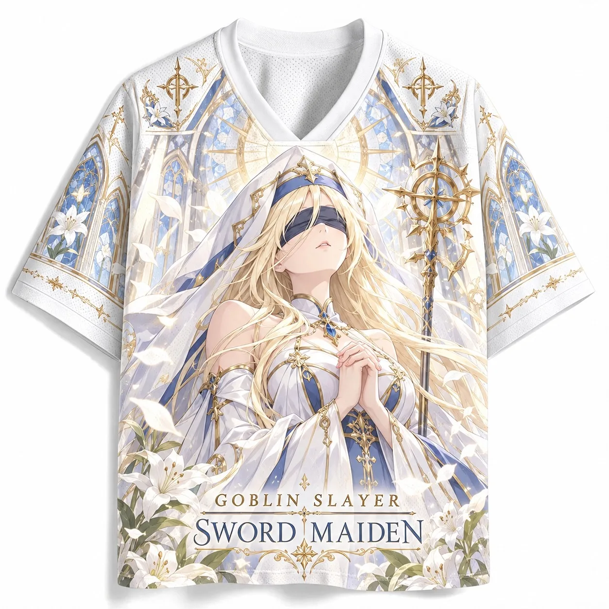 New Anime Cartoon 3D Digital Printed Street Style Men's and Women's Versatile Casual Sports Loose V-neck T-shirt