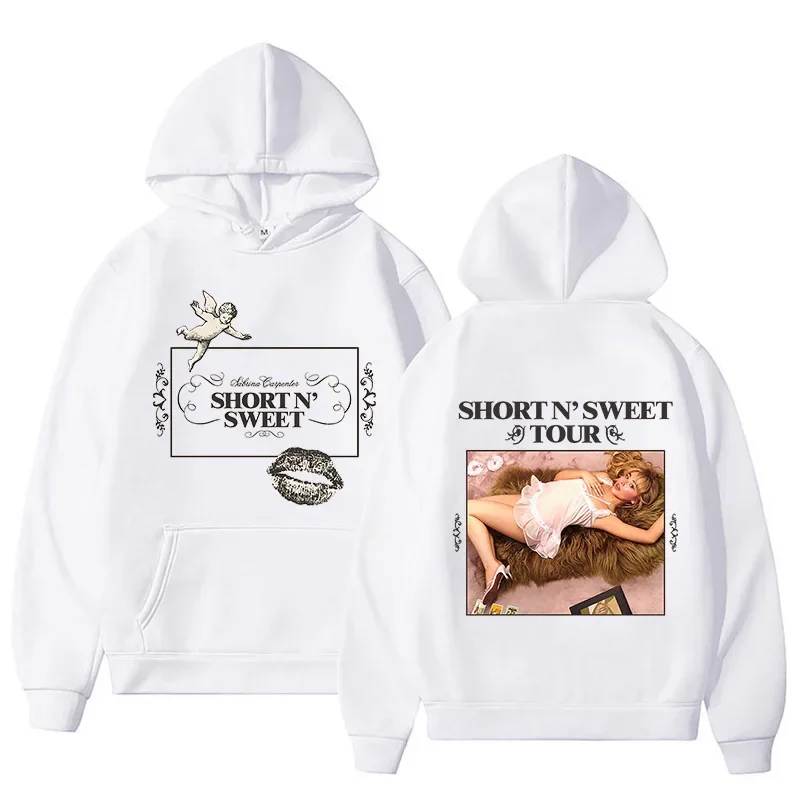 Sabrina Carpenter - Short \'N Sweet 2024 Tour Hoodie Men Women Vintage Harajuku Fashion Pullover Oversized Sweatshirt Streetwear