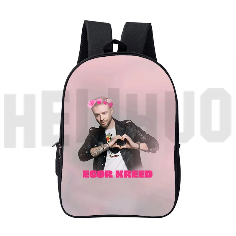 3D Anime Russian Rapper Egor Kreed Backpacks Travel School Bags Children Back Pack Daily Pack 16 Inch Cartoon Bag for Teenager