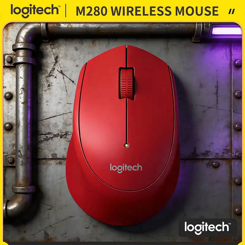 

Беспроводная оптическая мышь Logitech M280, стабильное соединение 2,4 ГГц, диапазон 10 м, аккумулятор 18 месяцев, 1000 точек на дюйм для ПК с ОС Windows