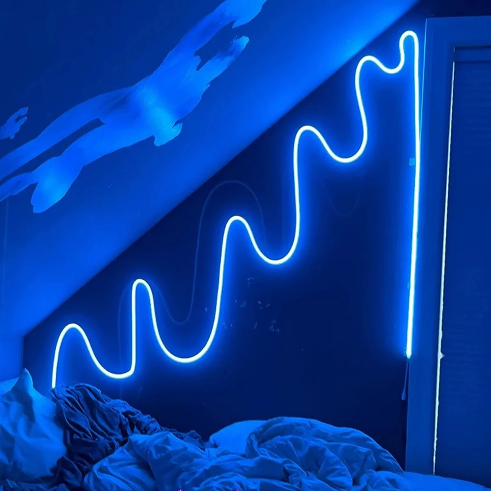 USB LED Neon Rope Lights, RGB Led Strip Lights with Remote, Color Changing Flexible Led Light Strip, Gaming 5V Neon Lights