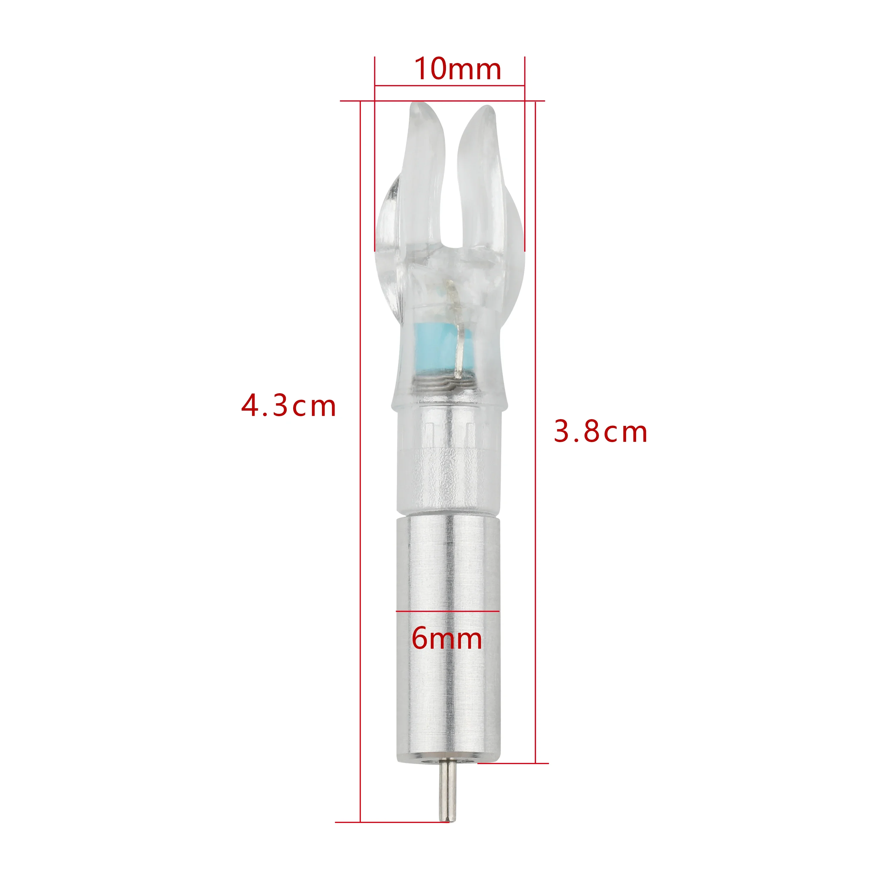 5 قطعة مضيئة السهم Nock الذيل استبدال بطاريات المضادة للاهتزاز الرماية LED مضاءة Nock ل ID6.2mm السهم رمح اطلاق النار الصيد