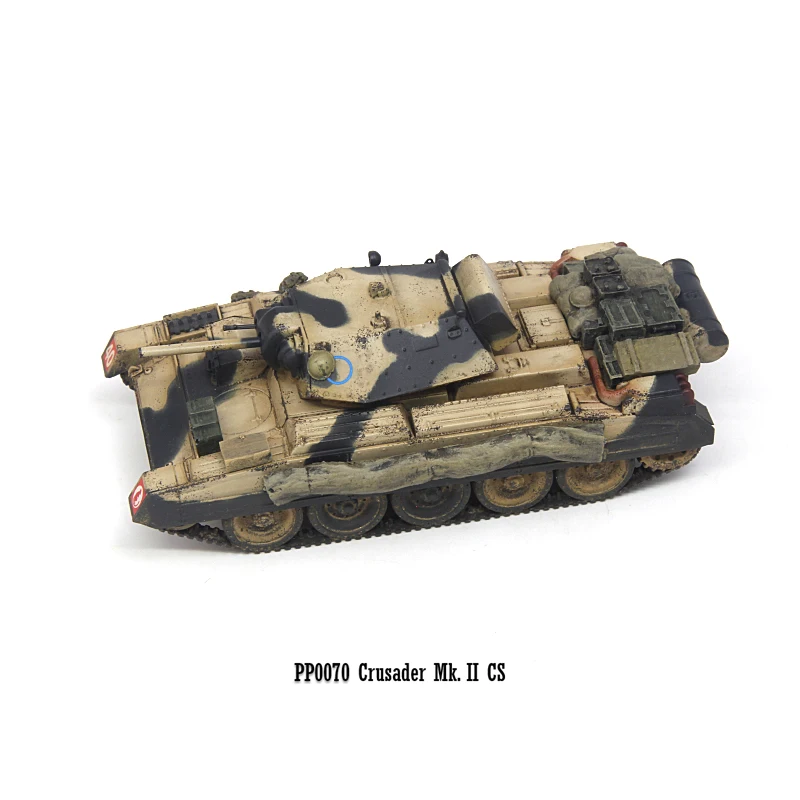 1:72 Scale Plastic PP0070 British Crusader Tank MK IICS Type Model Militarized Combat Track Type Classic Collection Gift Display