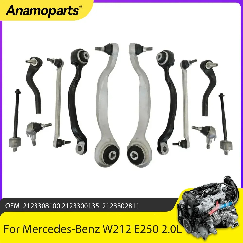 Chassis Parts Front Control Arm w/Ball Joint Sway Bar Link Fit 2.1 3.5 L For Mercedes-Benz W212 E250 E400 2.0L 2014 RK621956