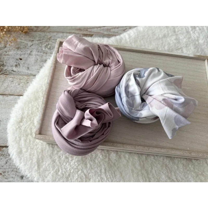 غلاف مطاطي لحديثي الولادة من الأنجورا - نسيج قماط قطني متعدد الطبقات لدعائم تصوير الأطفال، أزياء تنكرية للصور الفلسطينية