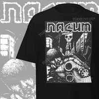 Nasum Grindcore T-Shirt: Extreme Metal Merch Fashion Gothic Death Nu Metal Band Gift, Round-neck Cotton Short Sleeve Shirt