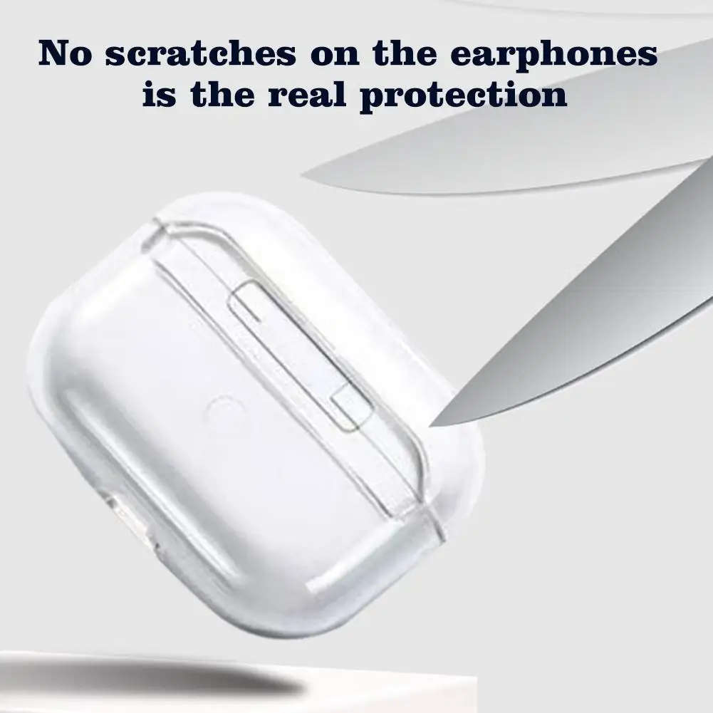 Clear Earphone Case Compatible For Apple AirPods 4 Generation Protective Case Cover For AirPods 4 TPU protective case