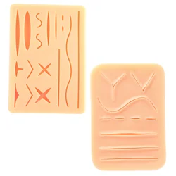 Reusable Surgical Suture Kit Pad Silicone Fake Skin Suture Medical Practice Traumatic Simulation Wounds Training Teaching Model