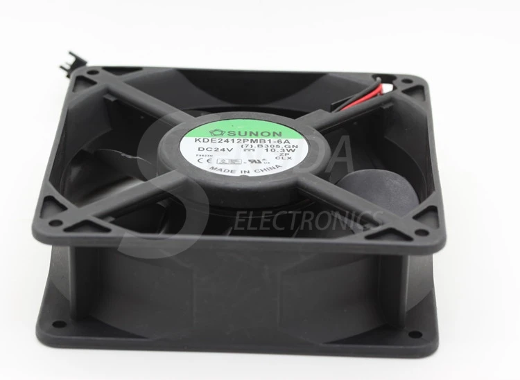 For Sunon KDE2412PMB1-6A DC 24V 10.3W  12038 120x120x38mm 12cm server inverter cooling fans