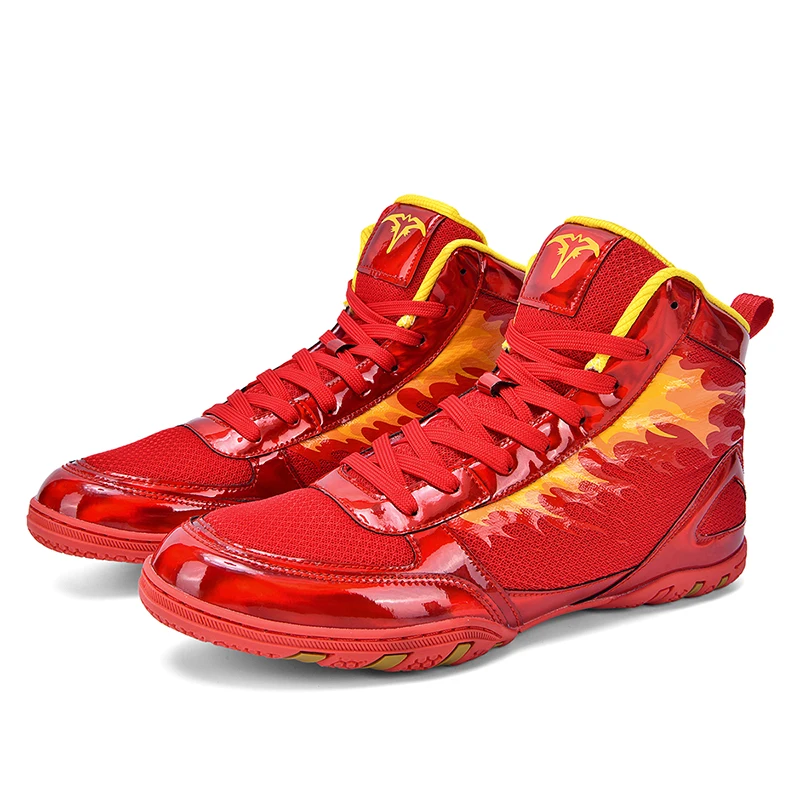 Men's and women's professional wrestling shoes low cut Sanda training shoes breathable and anti slip boxing sports shoes for men