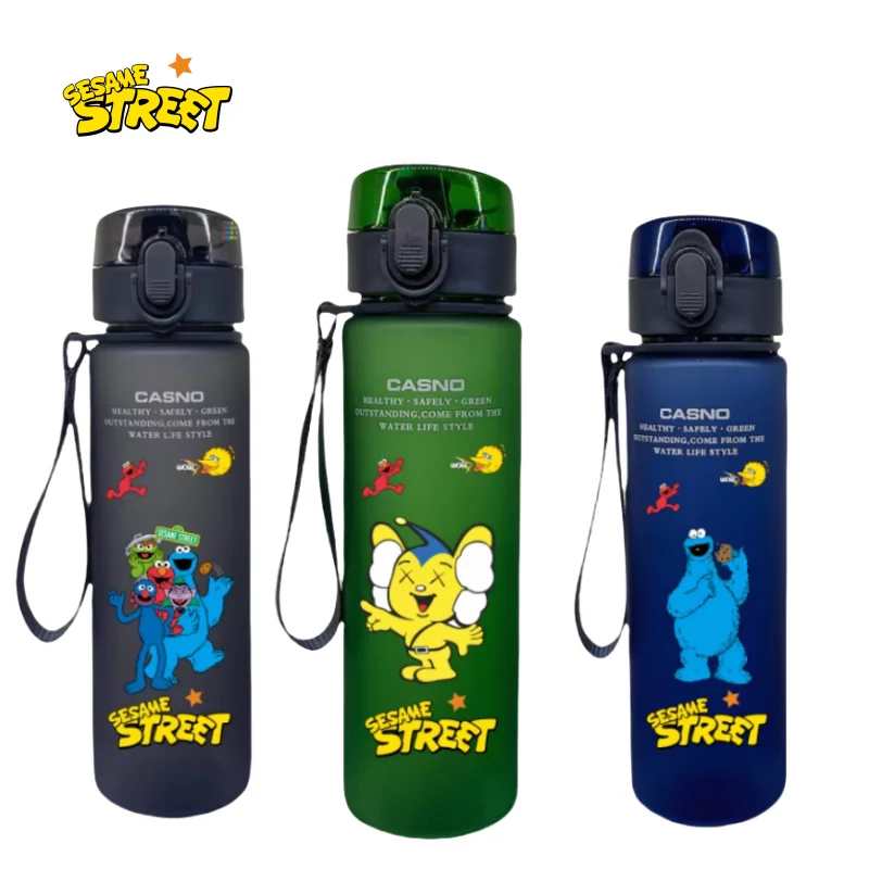 Sesame Street Cup Children's Drinking Glasses Student Drinking Cups Fitness Travel Kettle  Sports R Bottles  Anime Perimeter