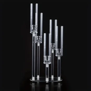Acrylic Windproof Candle Holder, Discharge Sub Candle, Home Decoration, Table Decoration